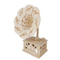 Woodcraft Drevené 3D puzzle gramofón – náhľad 1