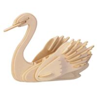 Woodcraft 3D puzzle labuť – náhľad 1