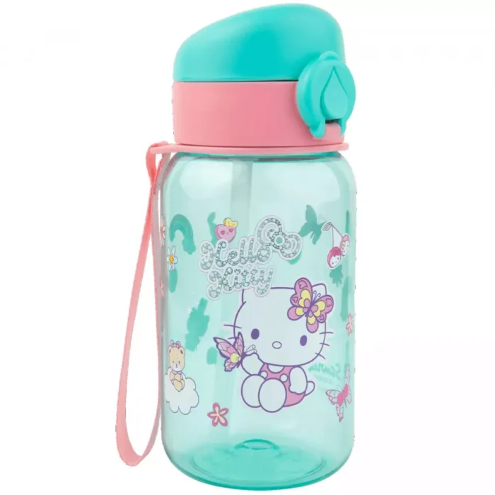Fľaša na pitie mentolová Hugo 500 ml Hello Kitty Pastel Pink