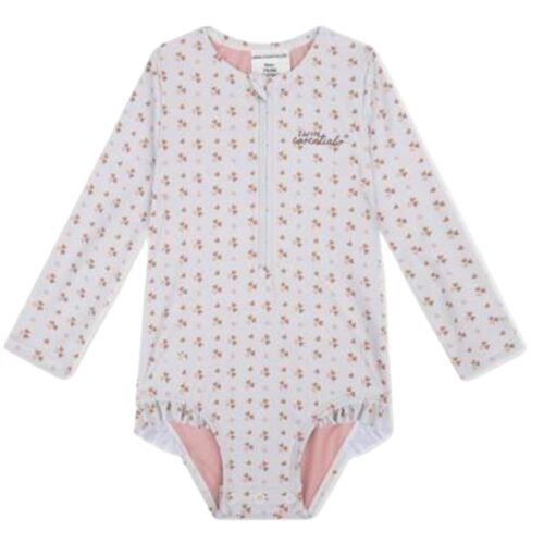 Plavky s dlhým rukávom s UPF 50+ Cozy Hearts