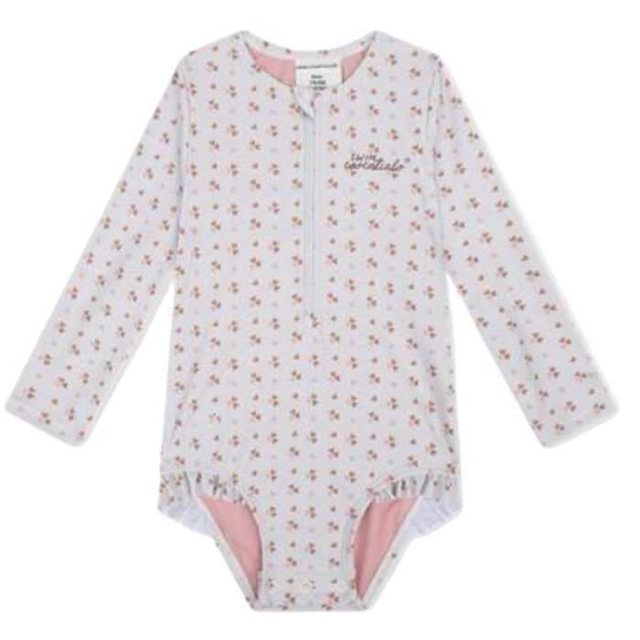 Plavky s dlhým rukávom s UPF 50+ Cozy Hearts