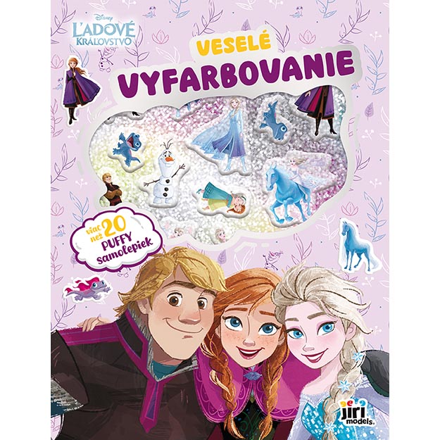 Veselé vyfarbovanie so super samolepkami Ľadové kráľovstvo