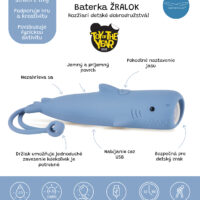 Detská baterka Žralok – náhľad 2