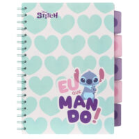 Zápisník špirálový B5 so záložkami Stitch Pastel – náhľad 1