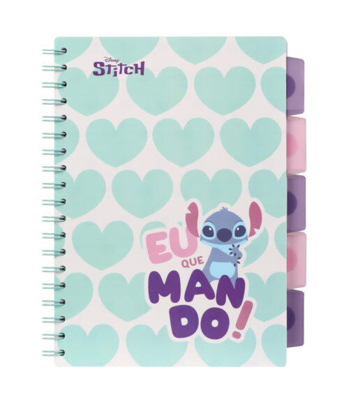 Zápisník špirálový B5 so záložkami Stitch Pastel