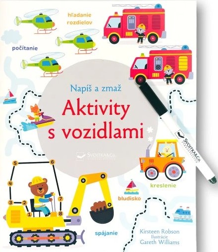 Napíš a zmaž - Aktivity s vozidlami