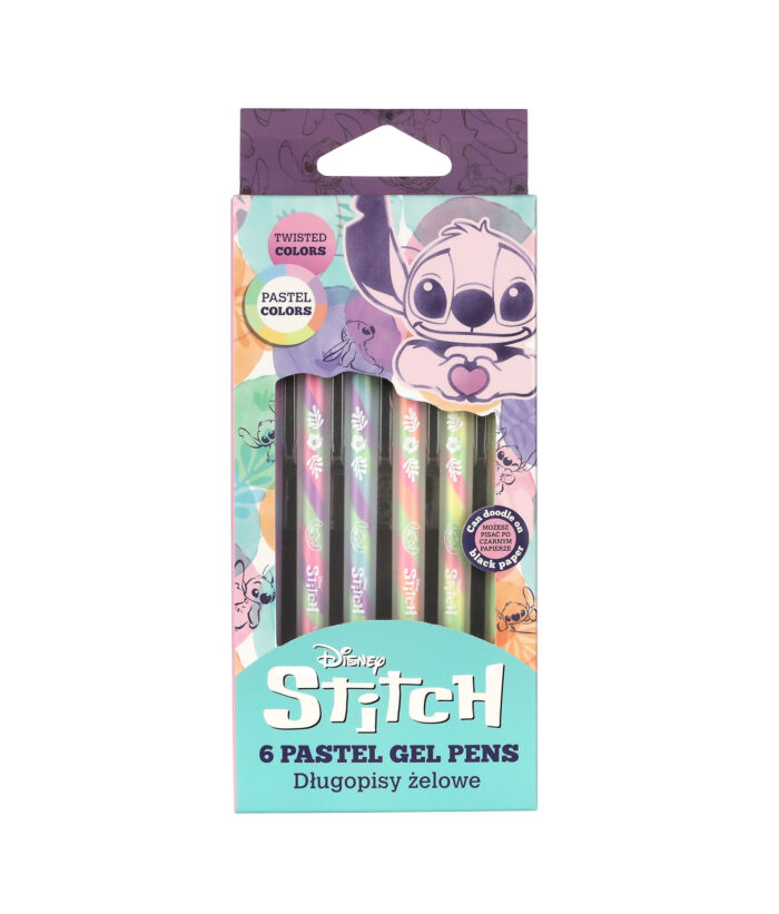 Gélové perá Stitch Pastel 6 ks