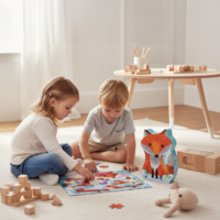 Siluetové puzzle Líška Ginger 24 ks – náhľad 2