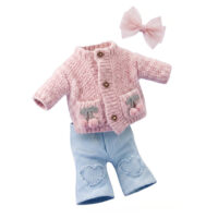 Lucky Kitty Set oblečenia pre mačičku - Knitted Cherries – náhľad 1
