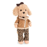 Lucky Doggy Plyšový psík Pudlík - Fendy Leopard Outfit – náhľad 1