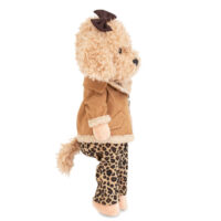 Lucky Doggy Plyšový psík Pudlík - Fendy Leopard Outfit – náhľad 3