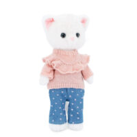 Lucky Kitty Plyšová mačička Sophie - Denim Hearts – náhľad 1
