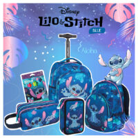 Detský batoh Toby 33 cm Stitch Blue – náhľad 2