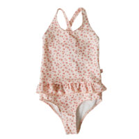 Plavky s UPF 50+ Old pink Leopard – náhľad 1