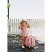 Sieťovaný batoh na pláž Whale Pink – náhľad 3