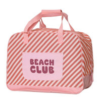Plážová taška Stripes Bloom & Blush – náhľad 2
