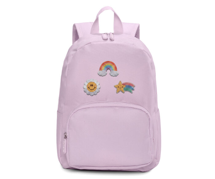 Detský batoh s vymeniteľnými nášivkami Lavender