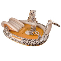 Nafukovací bazén so šmykľavkou Beige Leopard 210 cm – náhľad 1