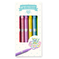 Obrysové perá so strieborným leskom 6 ks – náhľad 3