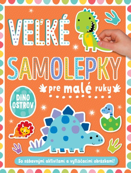 Dino ostrov - Veľké samolepky pre malé ruky