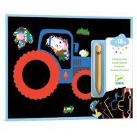 Vyškrabovacie obrázky Učím sa o vozidlách 5 ks – náhľad 2