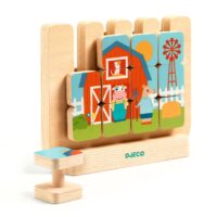 Obojstranné drevené puzzle Casamix 12 ks – náhľad 2