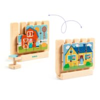 Obojstranné drevené puzzle Casamix 12 ks – náhľad 3