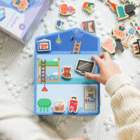 Magnetická hračka InZeBox Domček – náhľad 3