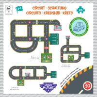 Crazy Motors Mestský okruh (Obrovské puzzle – 26 ks) – náhľad 2