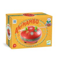 Kovový červený bubon Animambo – náhľad 3