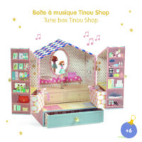 Tinou shop: hracia skrinka s dvierkami a 3 zásuvkami – náhľad 2