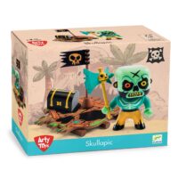 Arty Toys figúrka pirát Skull s plťou a truhlicou – náhľad 2
