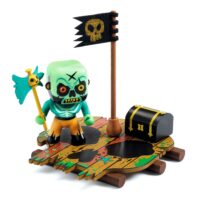 Arty Toys figúrka pirát Skull s plťou a truhlicou – náhľad 1