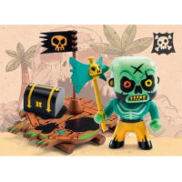 Arty Toys figúrka pirát Skull s plťou a truhlicou – náhľad 3