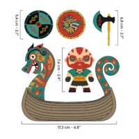 Arty Toys figúrka Viking Drak Barbarious na lodi – náhľad 3