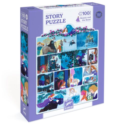 Rozprávkové puzzle Kráska a zviera 100 ks