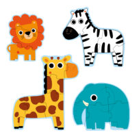 Primo puzzle 4 Zvieratká v džungli 18 ks – náhľad 2