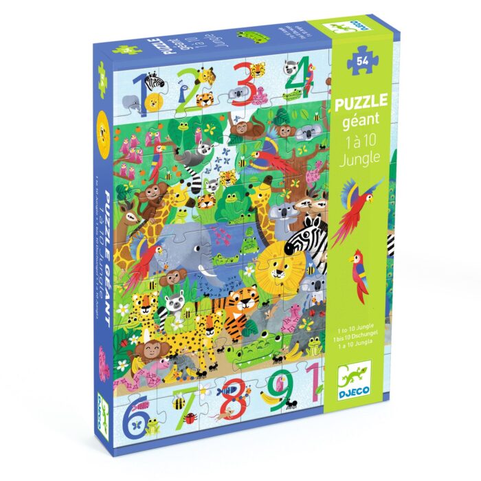 Obrovské vzdelávacie puzzle Džungľa 54 ks