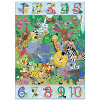 Obrovské vzdelávacie puzzle Džungľa 54 ks – náhľad 2