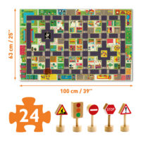 Skladacia puzzle dráha na hranie Mesto – náhľad 3