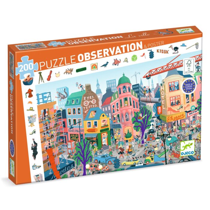 Objavovacie puzzle Mesto 200 ks
