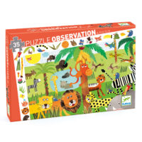 Objavovacie puzzle Džungľa 35 ks – náhľad 1