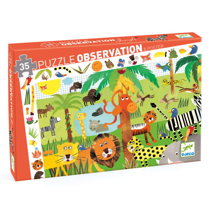 Objavovacie puzzle Džungľa 35 ks