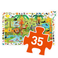 Objavovacie puzzle Džungľa 35 ks – náhľad 3