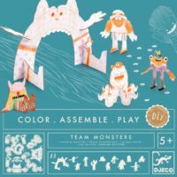 Kartónová 3D kreatívna Team monsters – náhľad 3