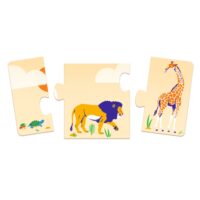 Postupové puzzle Africké zvieratá – náhľad 2