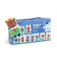 Postupové puzzle Obleč medvedíka – náhľad 1