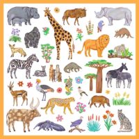 Samolepky Kenya 160 ks – náhľad 3