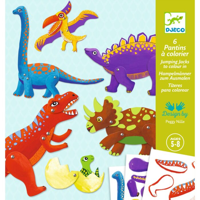 Papierové postavičky Dinosaury