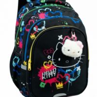 Školská taška Jerry 38 cm Hello Kitty Neon Black – náhľad 1